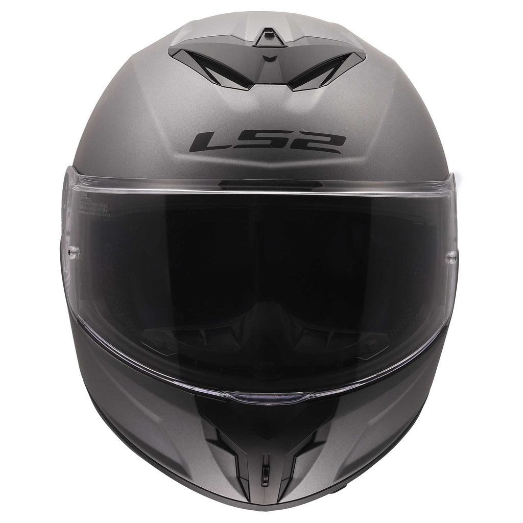 LS2 Motorcycle Road Helmet - FF820 Rapid 3 Solid (Matt Titanium)