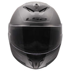 LS2 Motorcycle Road Helmet - FF820 Rapid 3 Solid (Matt Titanium)