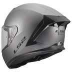 LS2 Motorcycle Road Helmet - FF820 Rapid 3 Solid (Matt Titanium)
