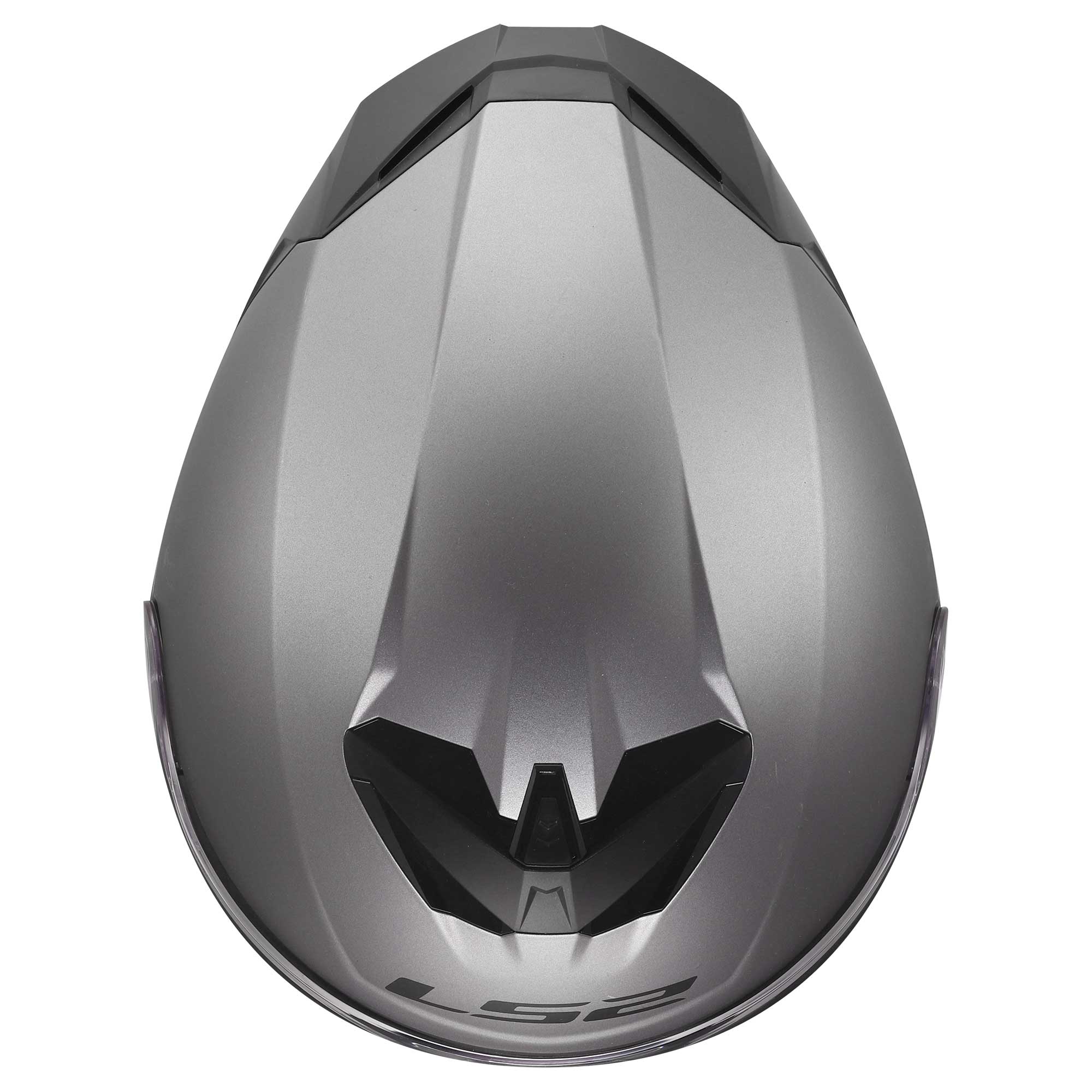 LS2 Motorcycle Road Helmet - FF820 Rapid 3 Solid (Matt Titanium)