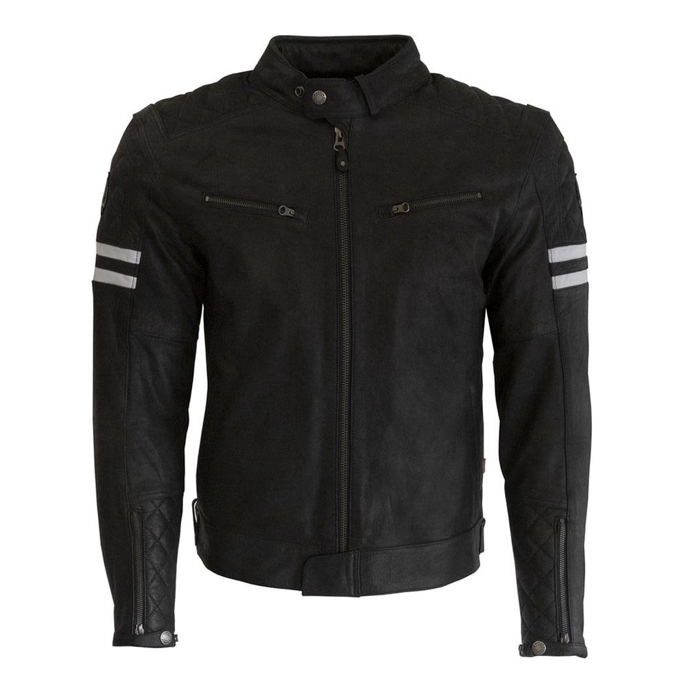 Merlin Hixon 2 D3O Motorcycle Leather Jacket (Black)