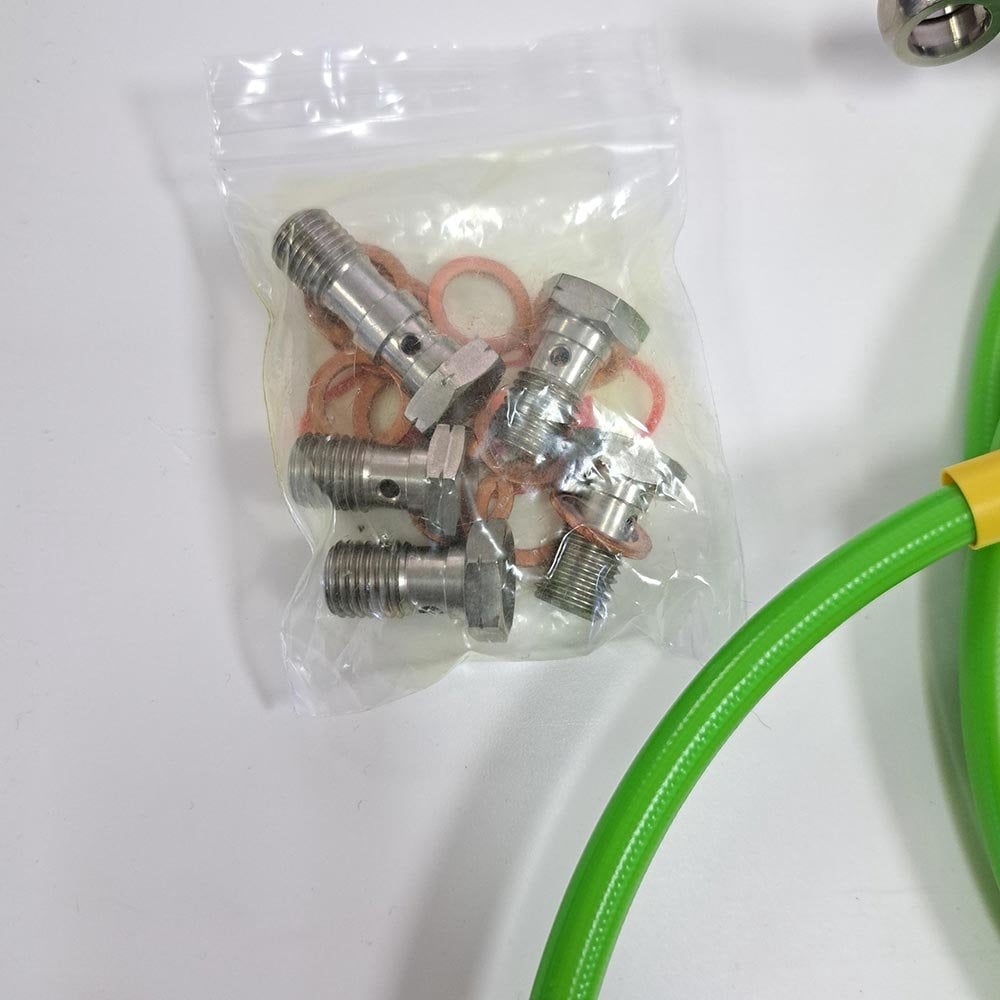 HEL - Brake Hose Set - Front/Rear - YFZ350 Banshee 89-03 - Green