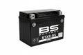 Black battery with 'BS' branding on a white background