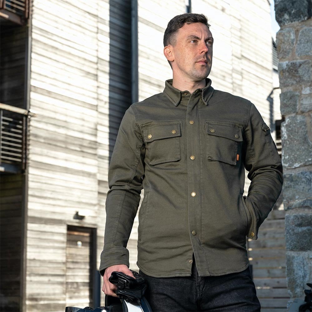 Merlin Brody D3O Motorcycle Riding Shirt AA (Green)