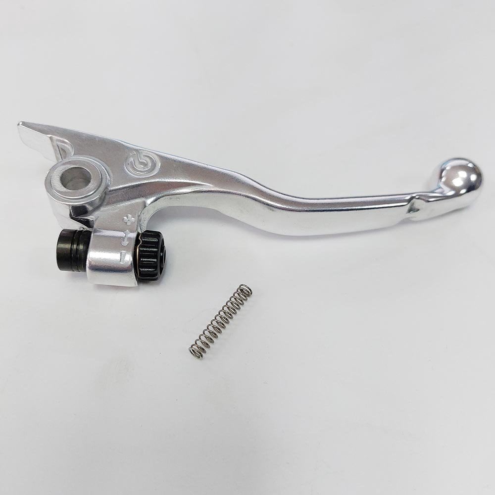 KTM Genuine Part - LEB59 - Front Brake Lever - SILVER - KTM SX/SXF/EXC/EXCF 14-27, Husqvarna TC/FC 14-27, TE/FE 125-501 14-18  & 25-27, Gas Gas MC/MCF/EX/EXF 21-23, KXF450 24-27, STARK, Triumph, Sherco SE-R/F 15-27, TM 19-24 - K77713002000