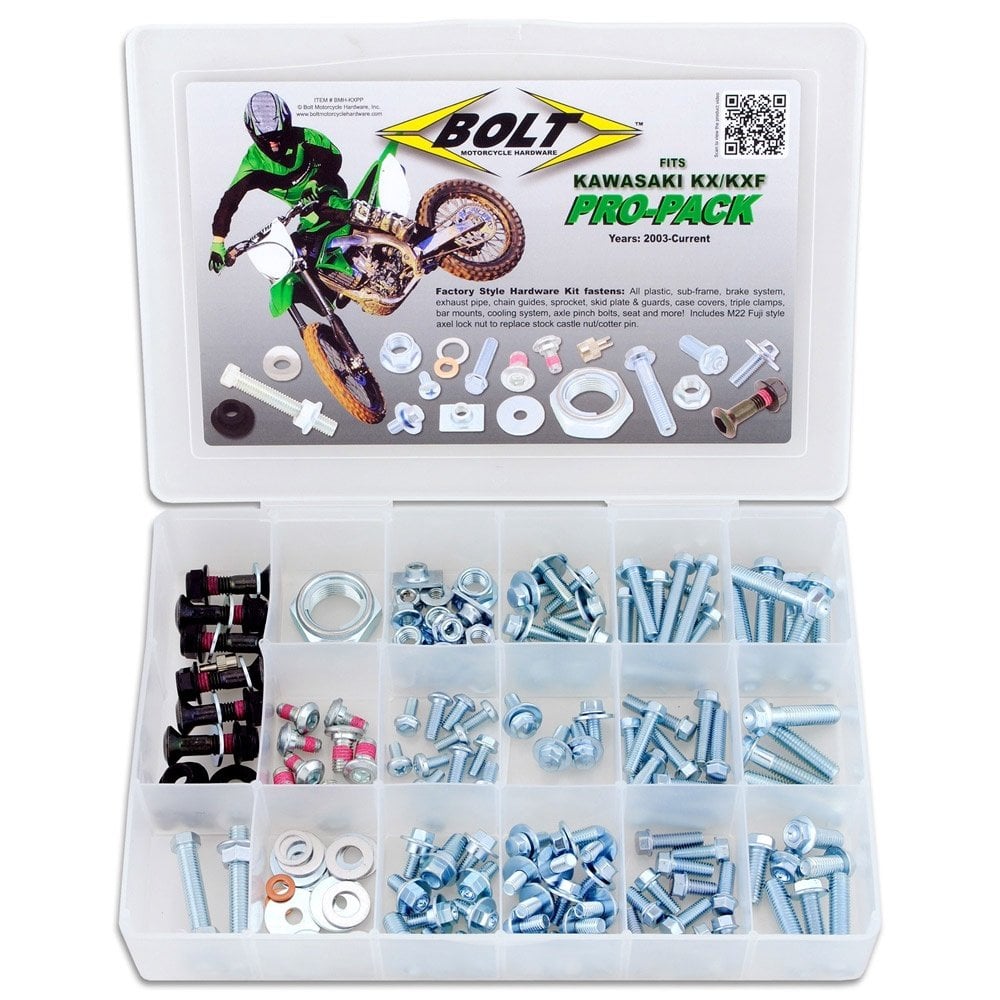 Bolt Hardware - Track Pack Fastener Kit - PRO - KXF250 04-20, KXF450 06-18