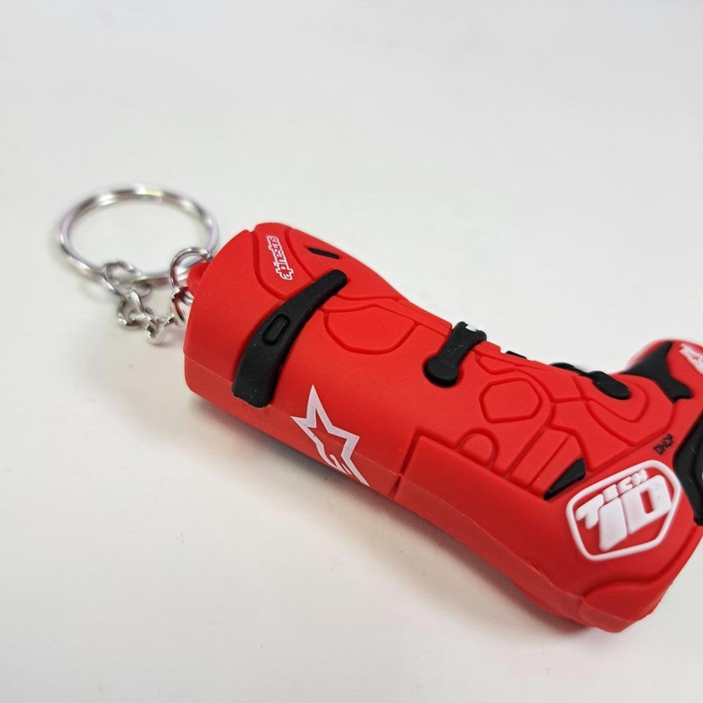 Alpinestars (2025) Key Ring - New Tech 10 Boot (Red)