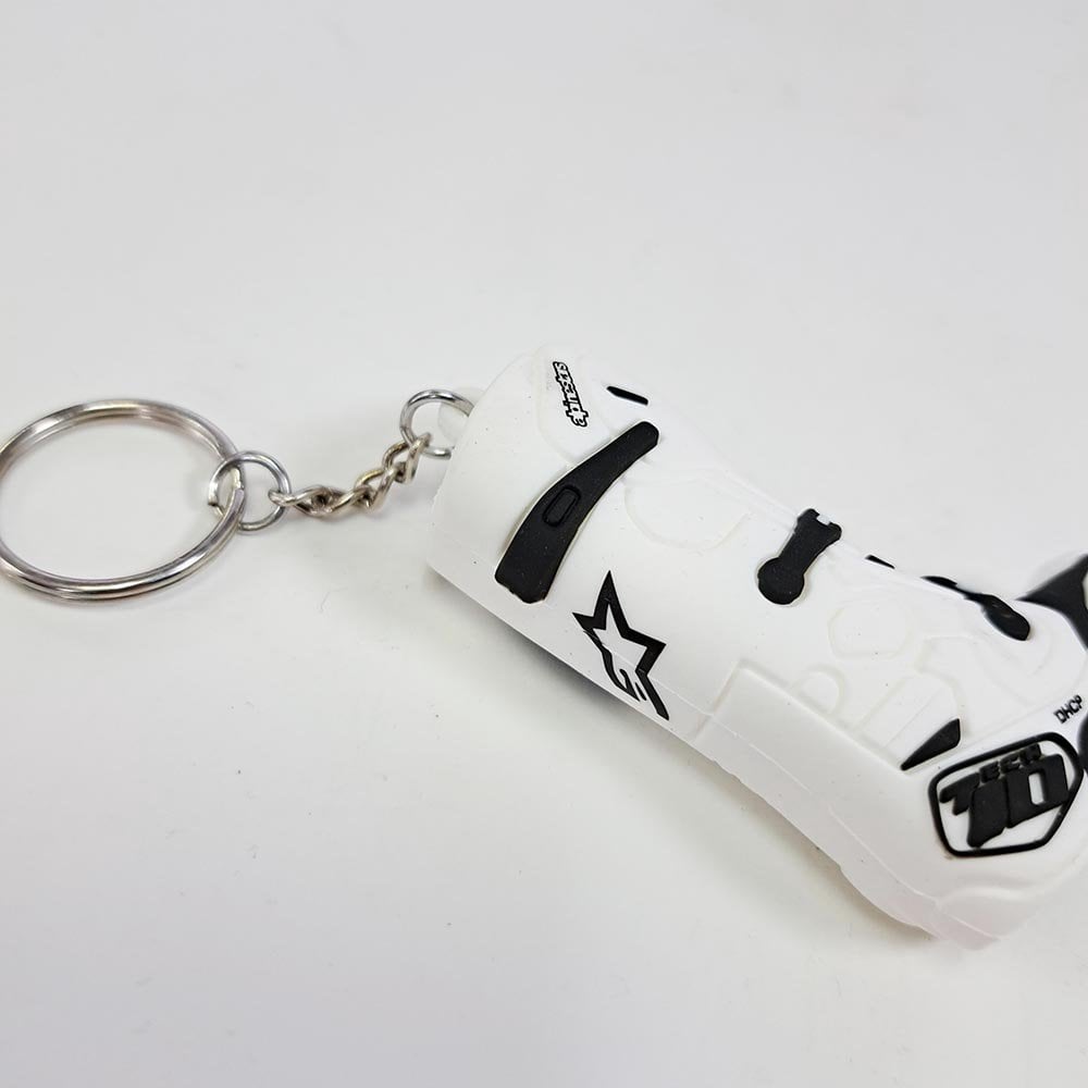 Alpinestars (2025) Key Ring - New Tech 10 Boot (White)