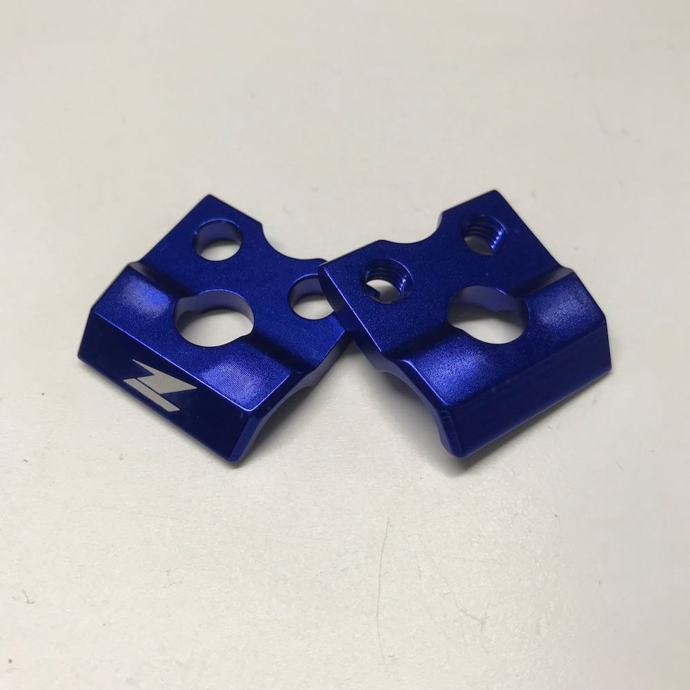 Zeta - Front Brake Hose Clamp - YZ125/250 05-08, YZF250/450 05-08, WRF250 05-19, WRF450 05-19, WR250R/X 07-18 (Blue)