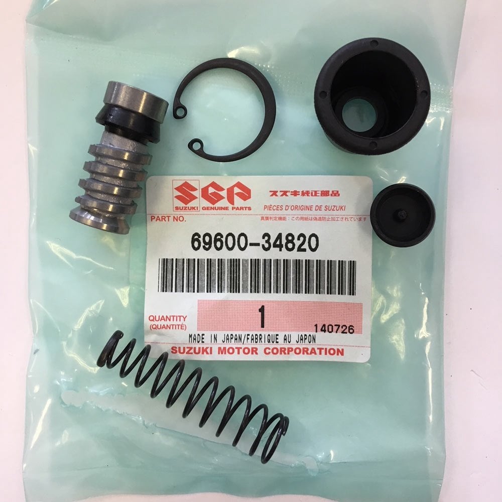 Suzuki Genuine Part - Master Cylinder Repair Kit, Rear - 69600-34821-000 (SS 69600-34820-000)