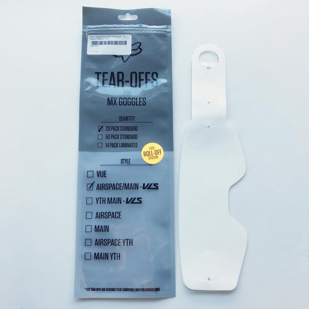Fox (Spares) Tear-Offs (Fits Roll-Off System)