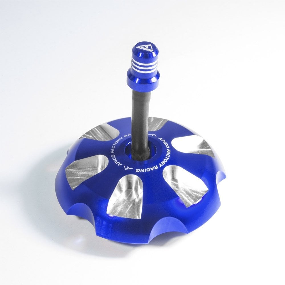 Apico - Fuel Cap w/Breather - KTM SX65 24-27, SX/SXF 85-450 13-27, Husqvarna TC65 24-27, TC/FC 85-450 14-27, Gas Gas MC65 24-27, MC/MCF 85-450 21-27 - Blue
