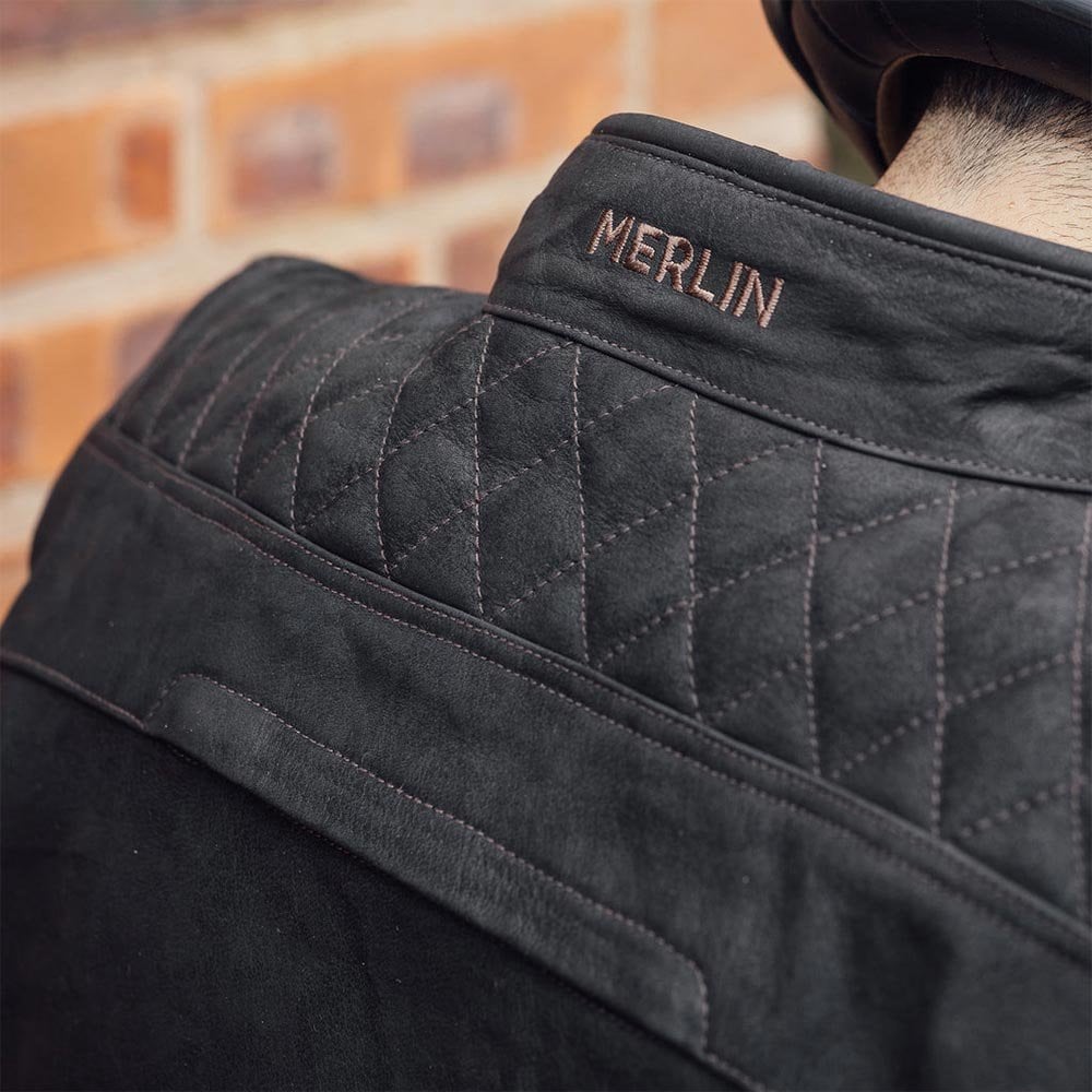 Merlin Hixon 2 D3O Motorcycle Leather Jacket (Brown)