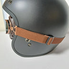 Bikers World (Goggles) Classic/Vintage Aviator Leather Version (Bronze/Brown)