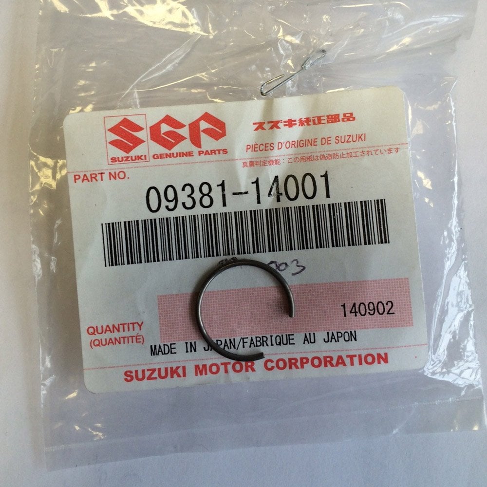 Suzuki Genuine Part - Circlip, Piston - 09381-14001-000 (Each)