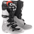 Alpinestars Youth MX Boots - Tech 7S (Black/Silver/White/Gold)