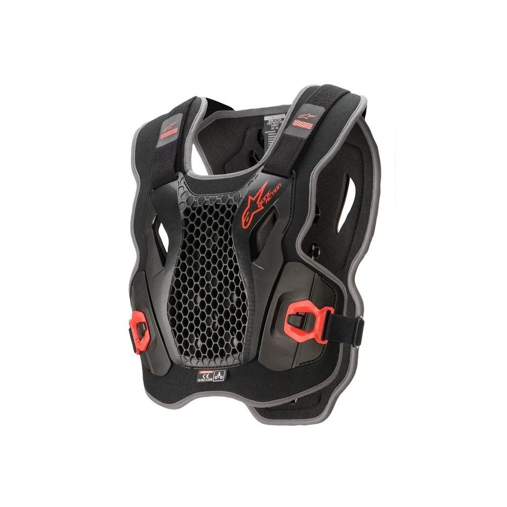 Alpinestars Motocross Chest Armour - Bionic Action (Black/Red)