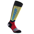 Alpinestars MX Plus Socks (Black/Red/Light Blue)