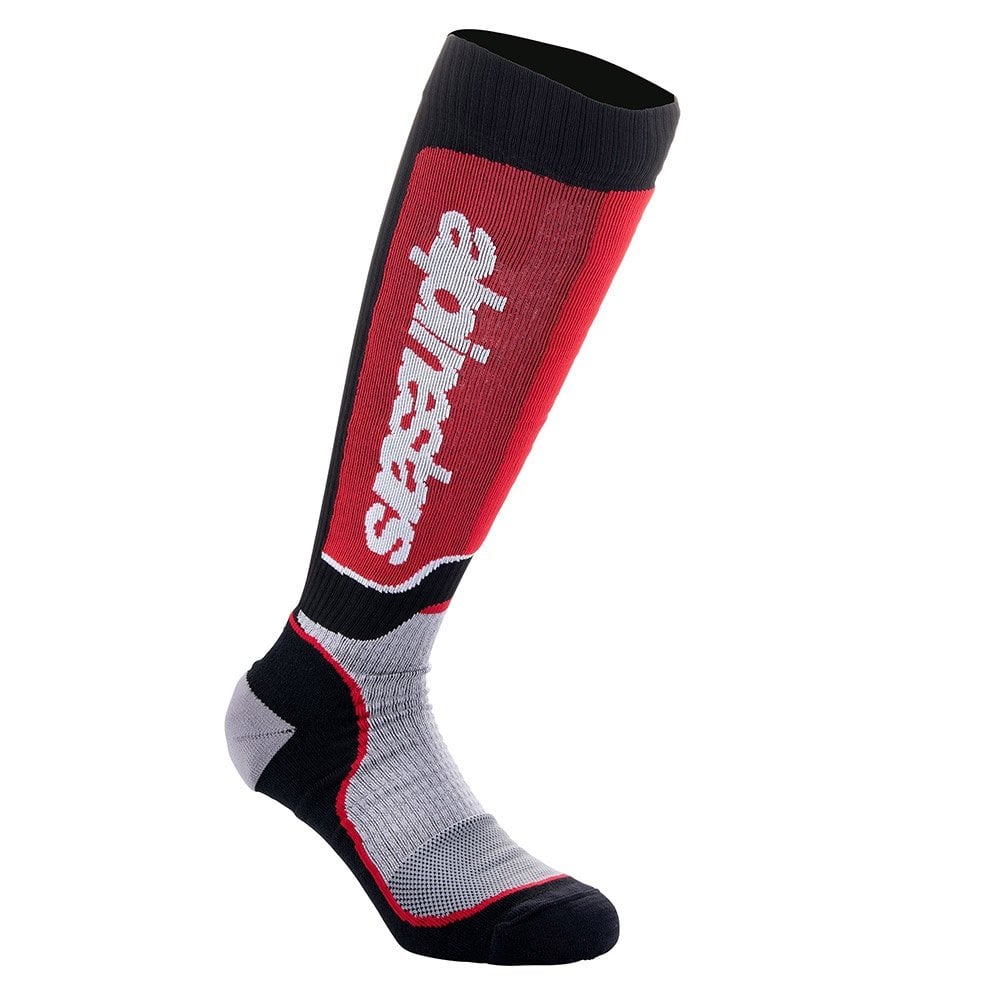 Alpinestars (MX26) Youth Socks - MX Plus (Black/Grey/Red)