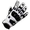 Richa Rock Leather Short Gloves (White/Black)
