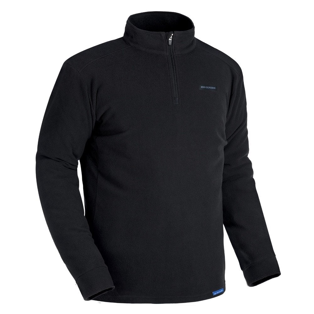 Oxford (SALE) Base Layer (Mens) - Micro Fleece 1/2 Neck Top (Black)