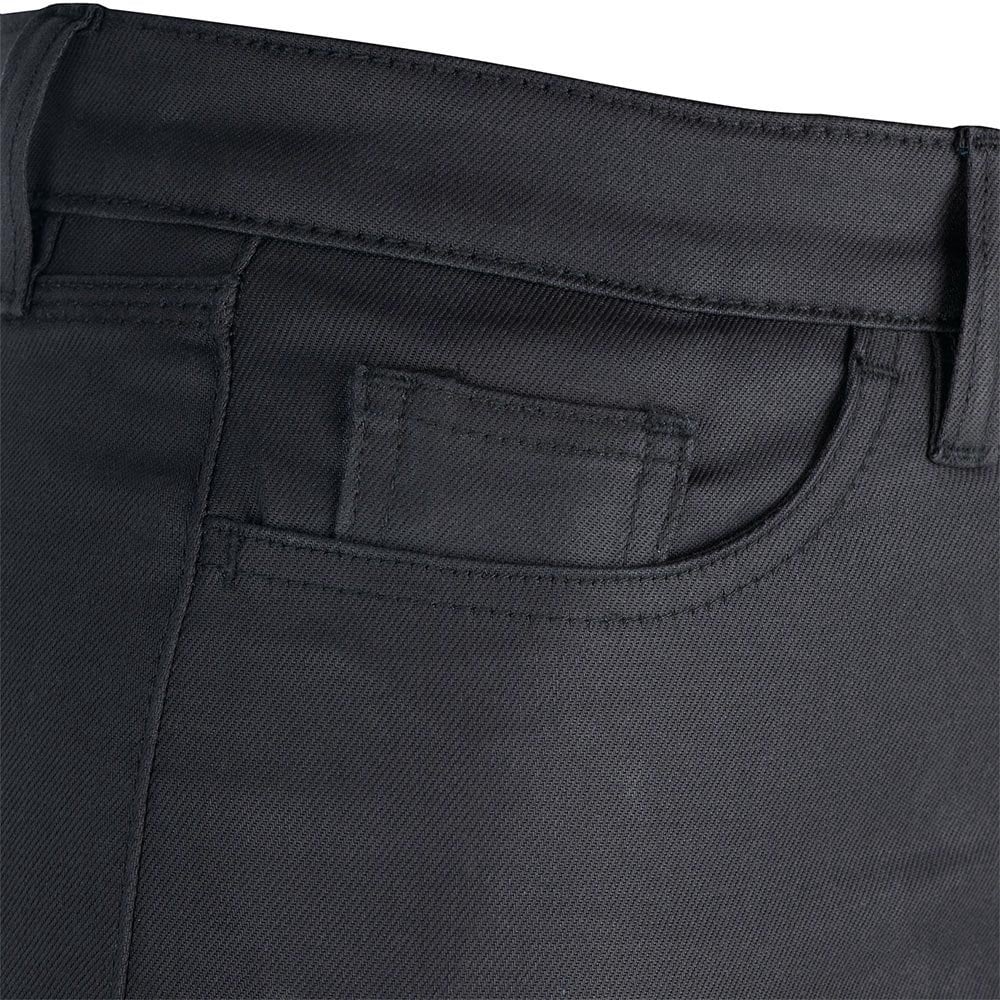 Oxford (SALE) Women's Motorcycle Jegging - Armourlite (AA) Single Layer (Waxed Black) *Short Leg*