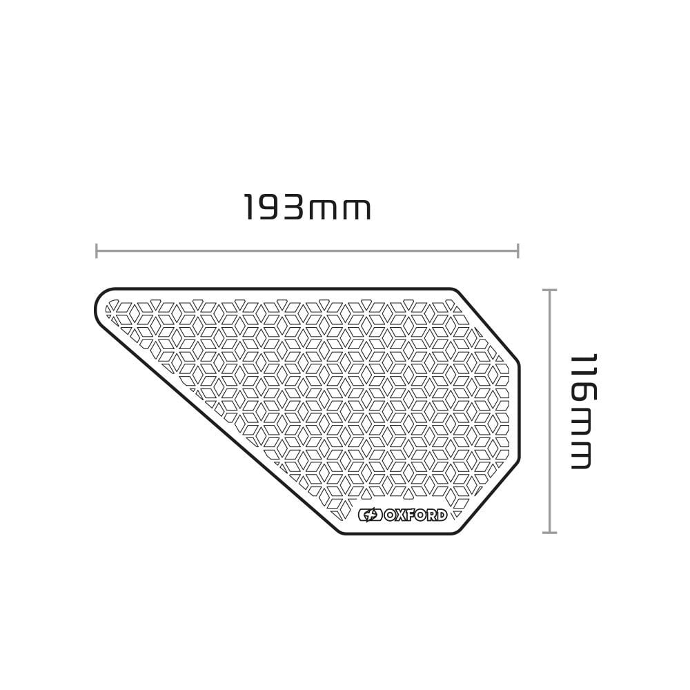 Oxford Gripper - Adventure Tank Pad (Sides)(OX802)