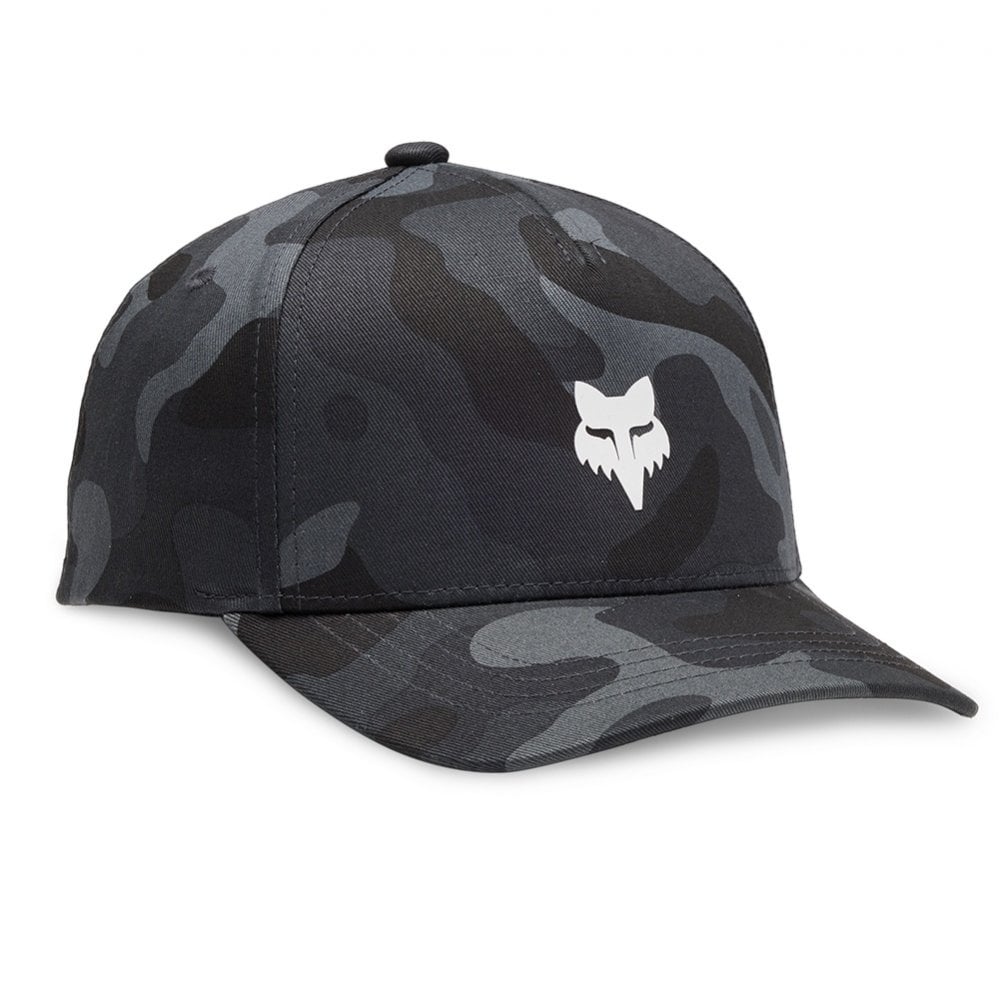 FOX Racing Youth Cap - FOX HEAD Camo 110 Snapback Hat (Black Camo)