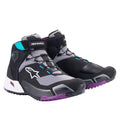 Alpinestars Women's CR-X Motorcycle Riding Shoes (Black/Plum/Teal)