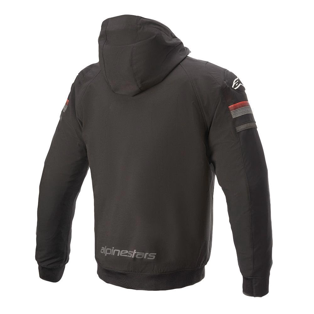 Alpinestars Sektor V2 Tech Hoodie Motorcycle Sports Softshell Jacket (Black/Bright Red)