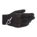Alpinestars S-Max Drystar Motorcycle Short WP Gloves (Black/White)