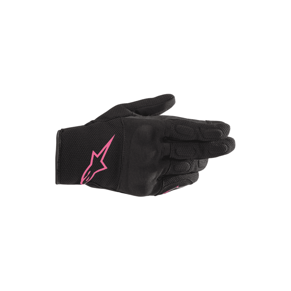 Alpinestars Women's S-Max Stella Drystar WP Motorcycle Short Gloves (Black/Fuchsia)
