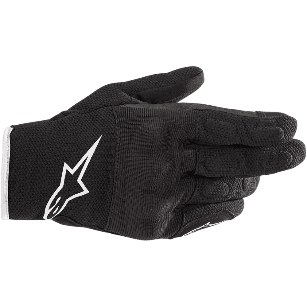 Alpinestars Women's S-Max Stella Drystar WP Motorcycle Short Gloves (Black/White)