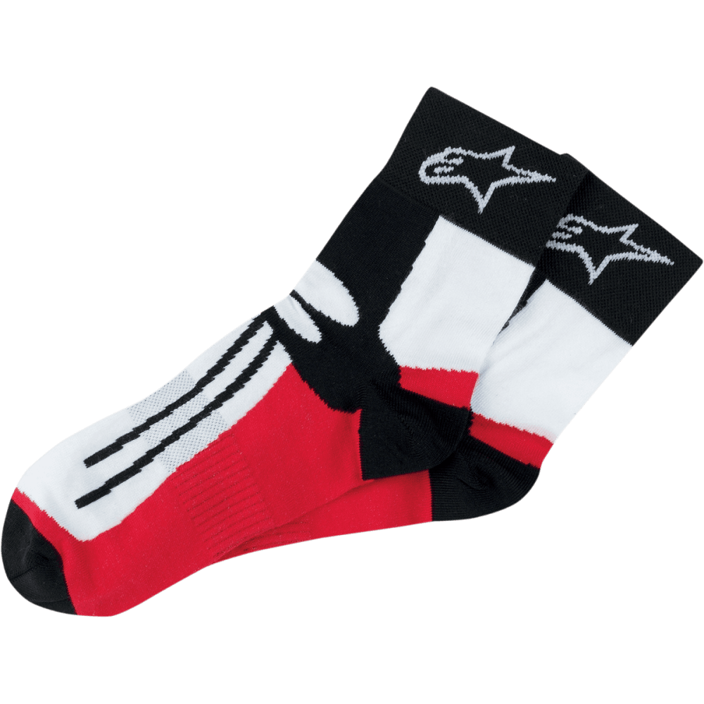 Alpinestars (2026) Socks - Road Racing, Short (Black/Red)