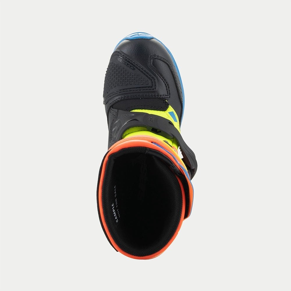 Alpinestars Kids MX Boots - Tech 3S (Orange Fluo/Enamel Blue/Yellow Fluo)