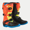 Alpinestars Youth MX Boots  - Tech 3S (Orange Fluo/Enamel Blue/Yellow Fluo)