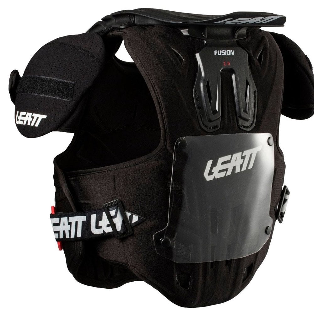 Leatt (SALE) Armour - Youth - Chest - Fusion 2.0 w/Neck Brace - Black