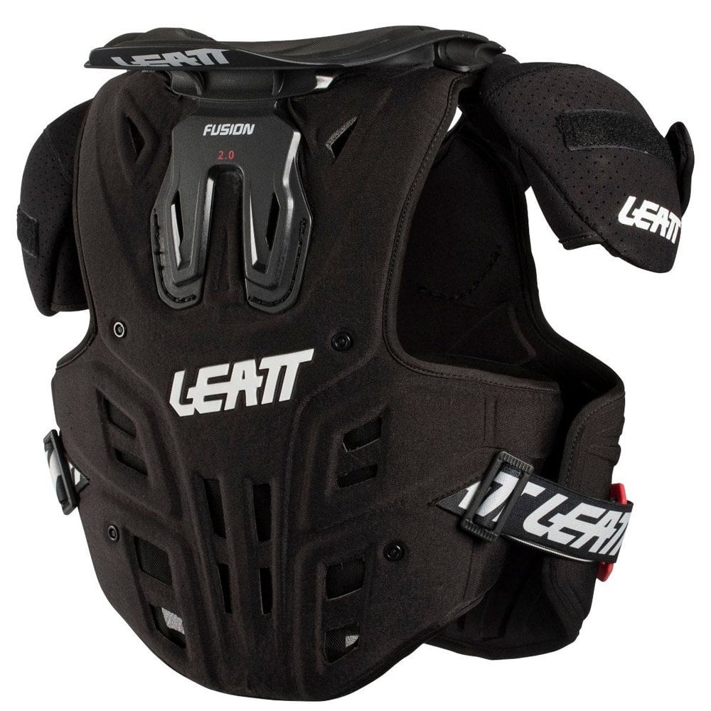Leatt (SALE) Armour - Youth - Chest - Fusion 2.0 w/Neck Brace - Black