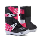 FOX Racing Kids MX | ATV | eBike Boots - COMP (Black/White/Pink)