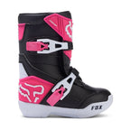 FOX Racing Kids MX | ATV | eBike Boots - COMP (Black/White/Pink)