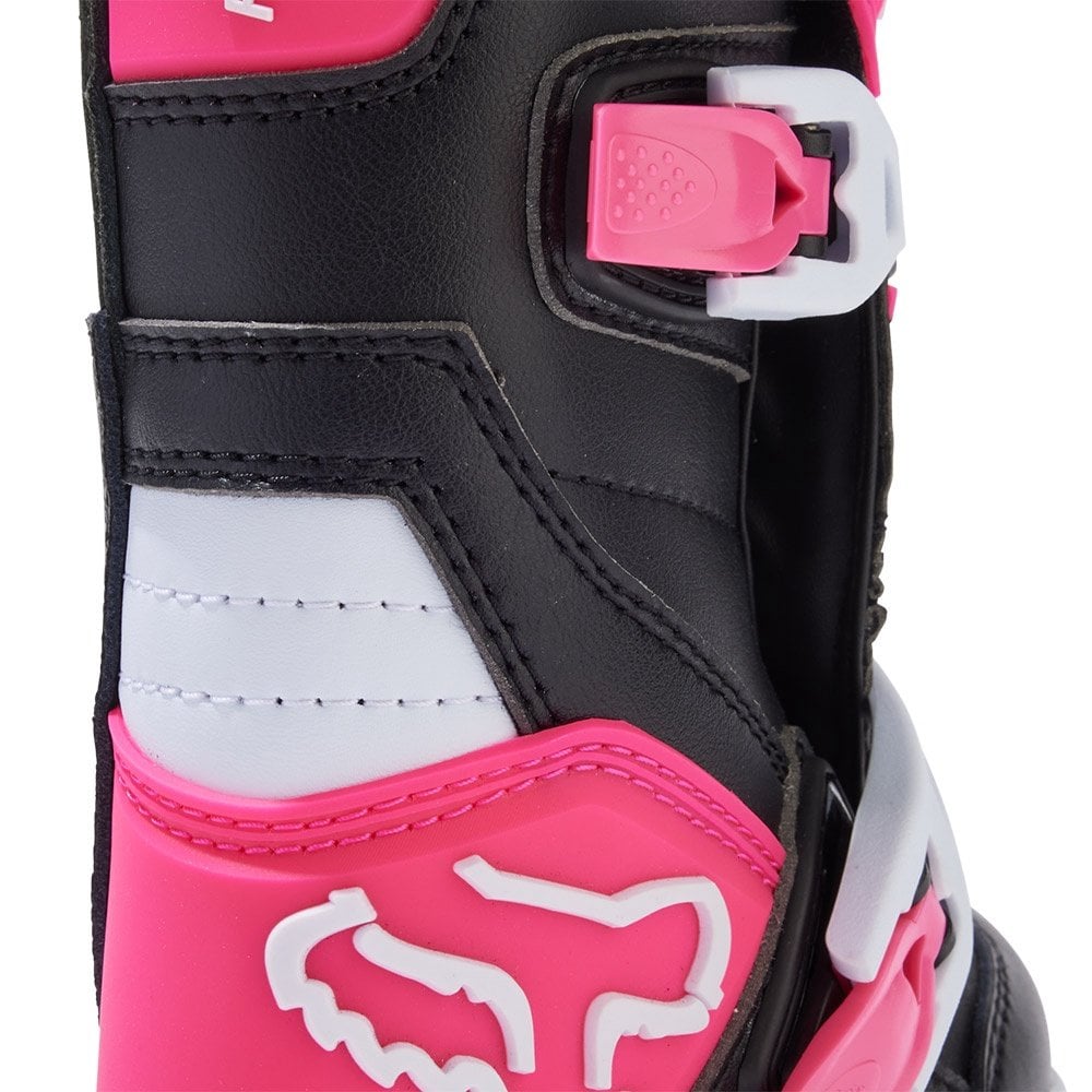 FOX Racing Kids MX | ATV Boots - COMP (Black/White/Pink)