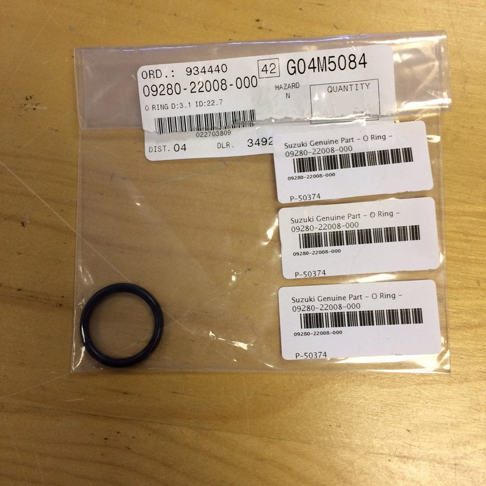 Suzuki Genuine Part - O-Ring, Crankcase D:3.1, ID:22.7 (RMZ250/450 07-26) - 09280-22008-000