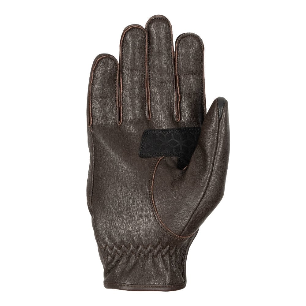 Oxford Henlow Short Leather Cuff Gloves (Brown)