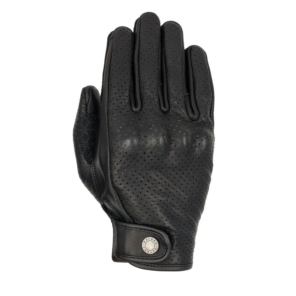 Oxford Henlow Air Short Leather Cuff Gloves (Black)