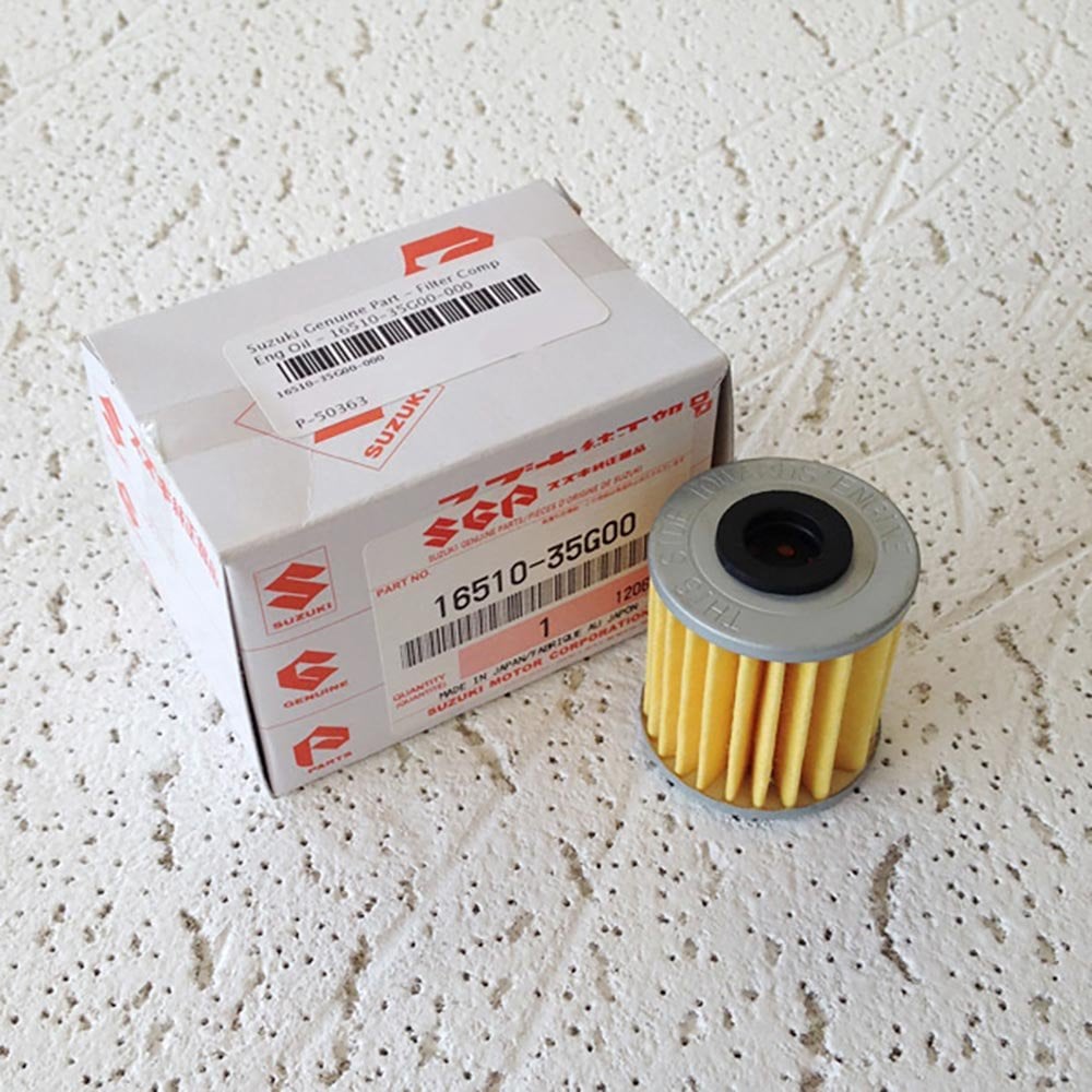 Suzuki Genuine Part - Oil Filter - KXF250 04-26, KXF450 16-26, KXF250/450XC 21-26, RMZ250 04-26, RMZ450 05-26, RMX450 10-19 - 16510-35G00-000 (HF207)
