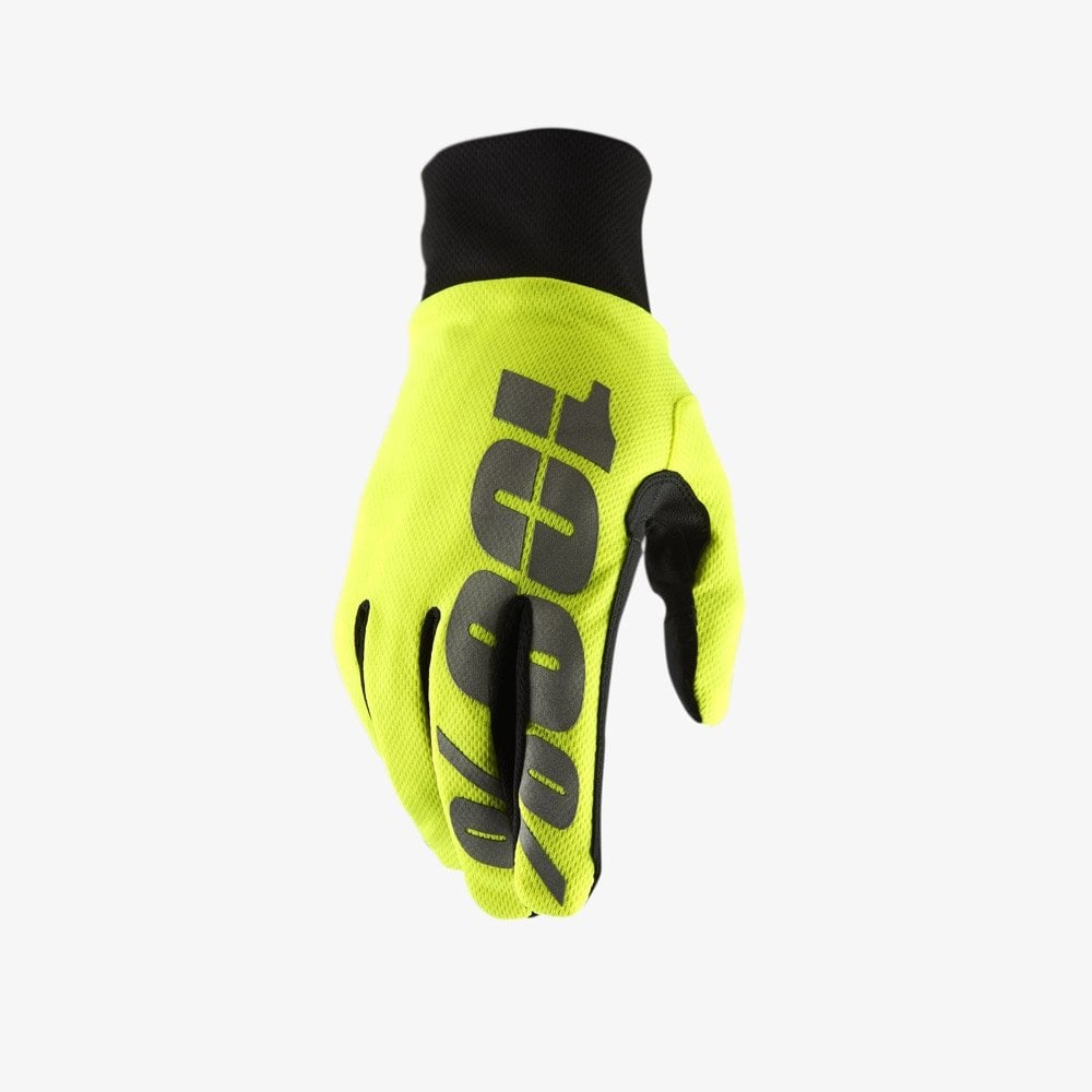 100% MX | MTB | Enduro Gloves - Hydro-Matic WATERPROOF (Fluo Yellow)