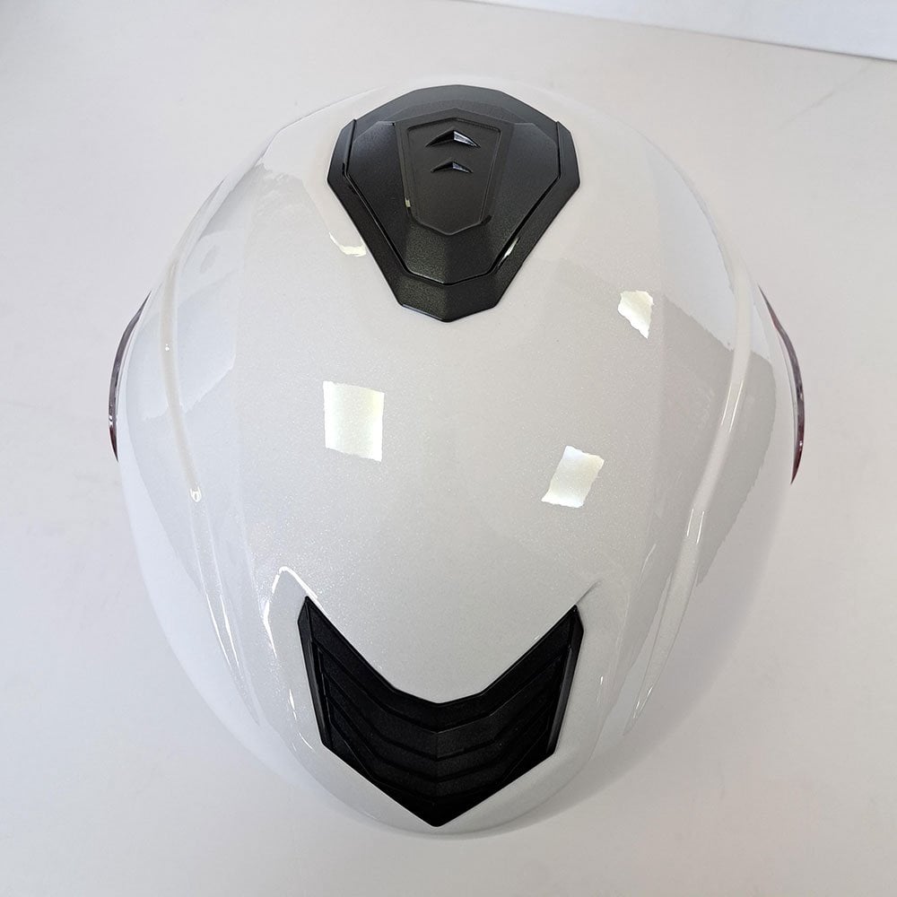 LS2 Motorcycle Flip Up Helmet - FF908 Strobe II (Gloss White)