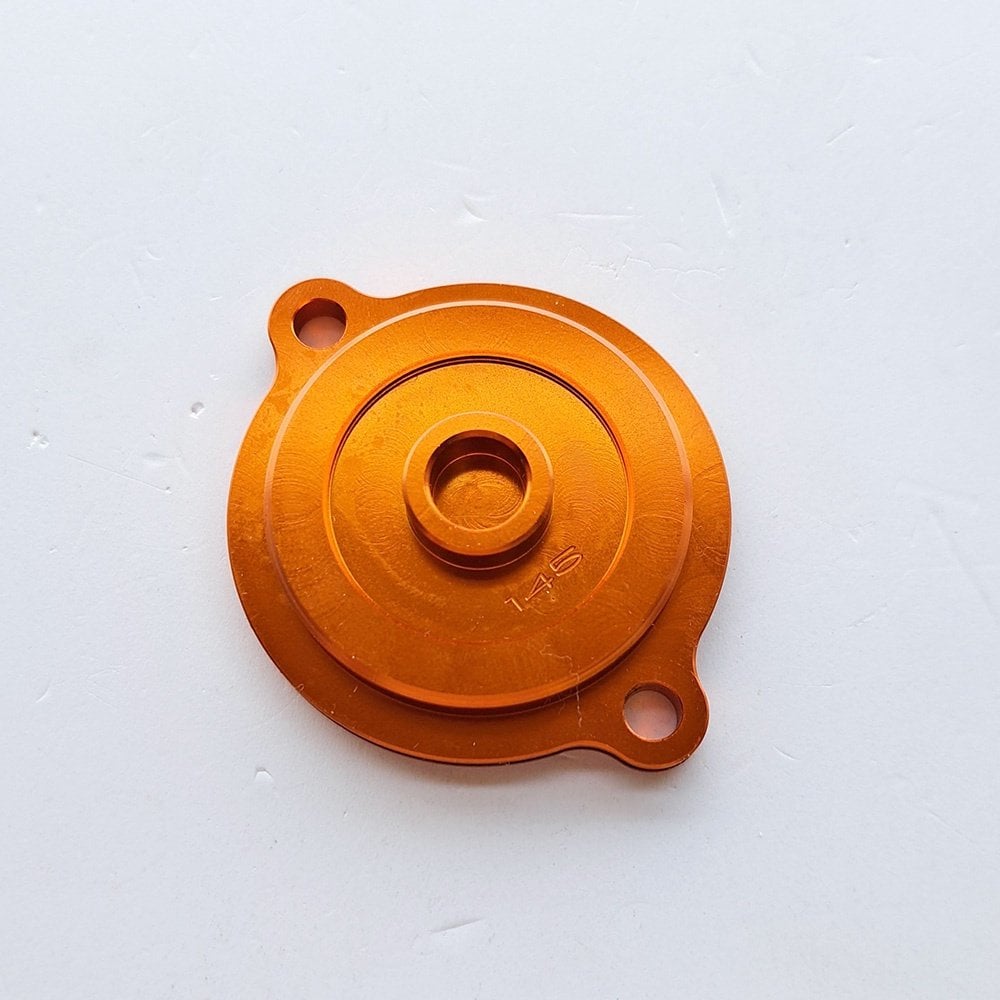 Zeta - Oil Filter Cover - KTM SXF450 13-15, EXCF450/500 12-16 (Orange)