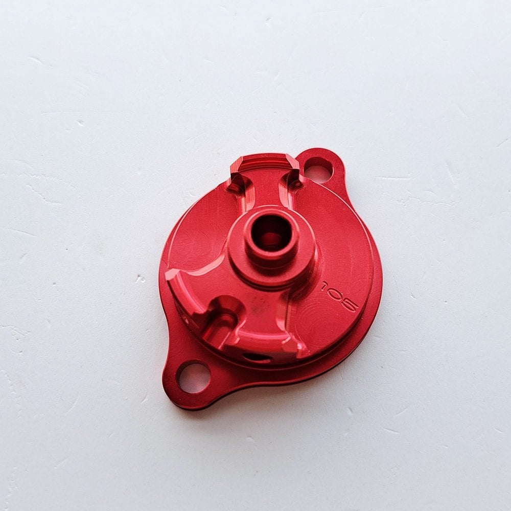 Zeta - Oil Filter Cover - CRF250 04-09, CRF250X 04-19 (Red)