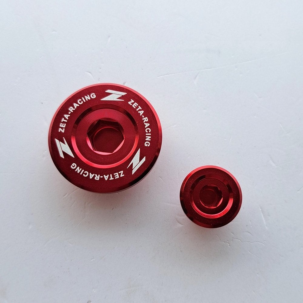 Zeta - Engine Plugs - RMZ250 07-25, RMZ450 05-25, RMX450 10-17 (Red)